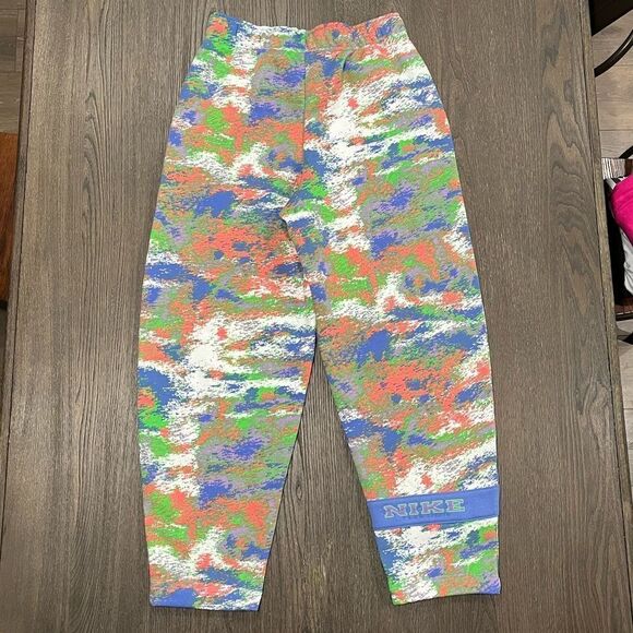 NWOT Nike Women's Sportswear Essential Fleece Gel Curve Pants Multi-Color - Picture 1 of 12